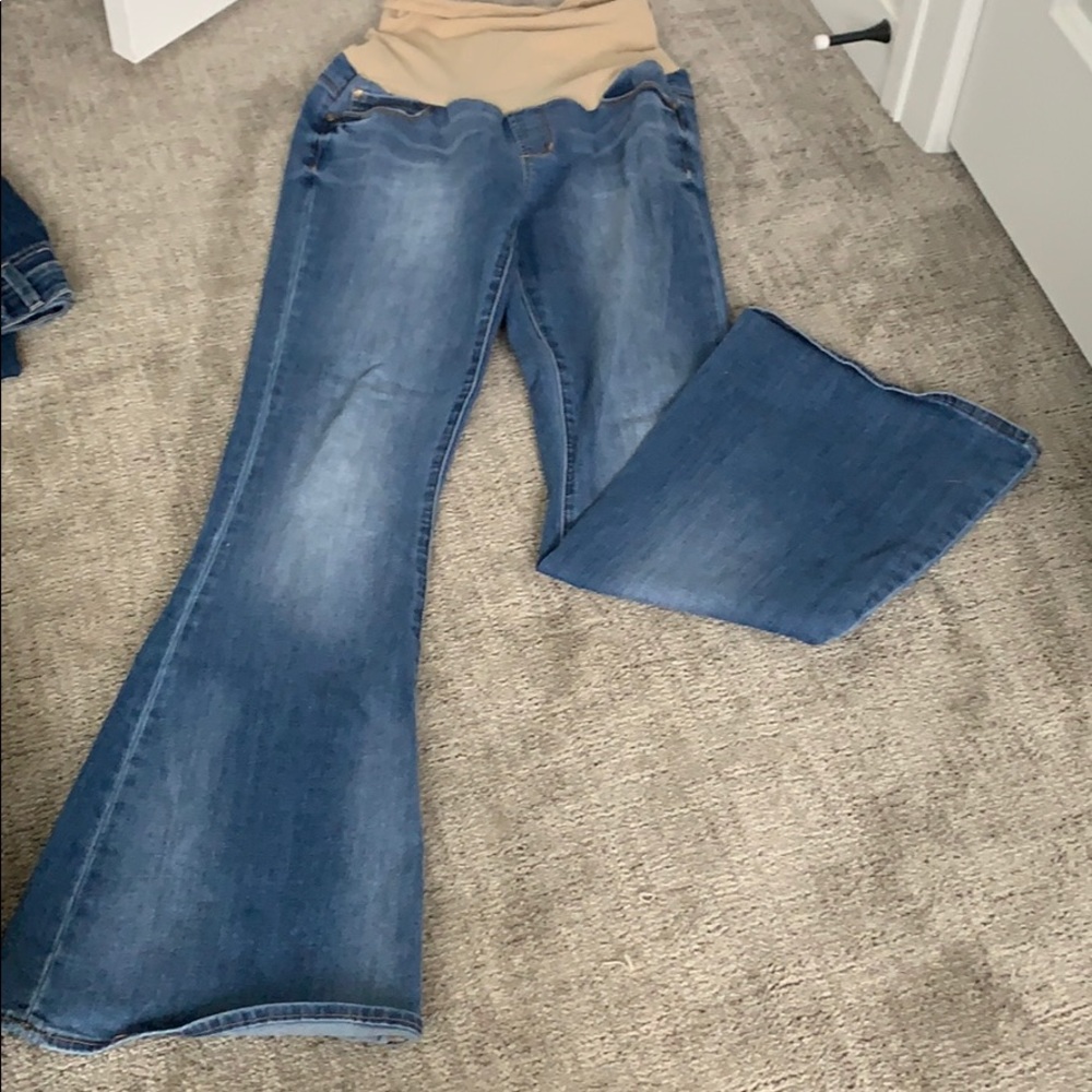 Articles of society super flare maternity jeans